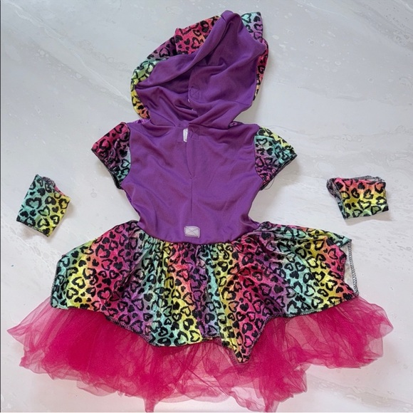 2T Colorful Leopard Print Kids Costume - Picture 2 of 5